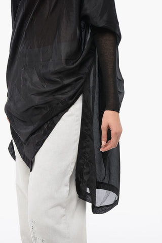 LIDO Cotton Chiffon ZERO Shirt with Cape Sleeves