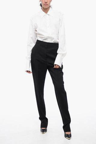 Pantaloni 3 Tasche Slim Fit in Lana