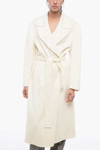 Pure Cashmere Coat with Belt