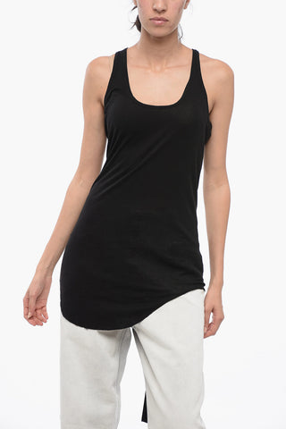 DRKSHDW Cotton Tank Top with Raw-cut Hem