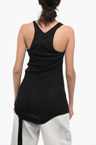 DRKSHDW Cotton Tank Top with Raw-cut Hem