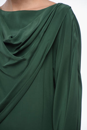 Silk Blouse with Wrap Design