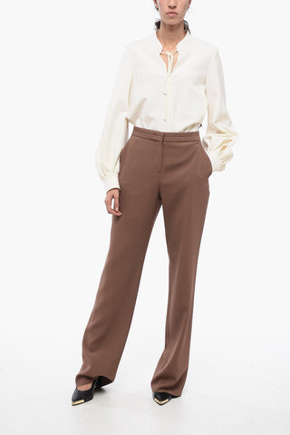 Eco Rayon Pants with Straight-Fit