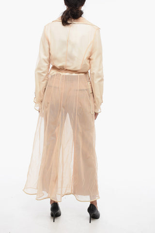 1995 Trench Doppiopetto in Mesh See Through