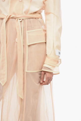 1995 Trench Doppiopetto in Mesh See Through