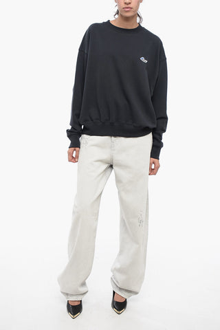 Brushed Cotton Oversized UNISEX Crew-neck Sweatshirt
