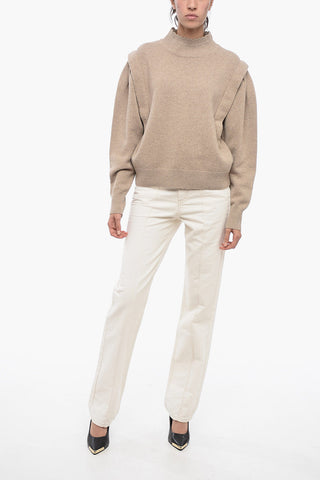 ETOILE Half-Neck Sweater with Shouders Detail