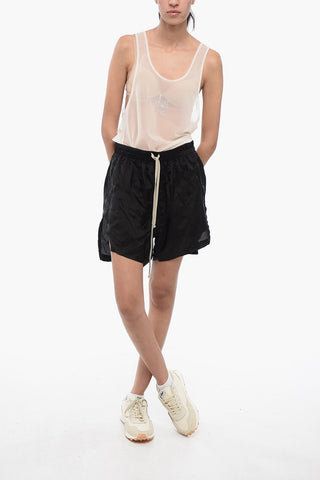 EDFU Satin PENTABOXERS Shorts with Elastic Waistband