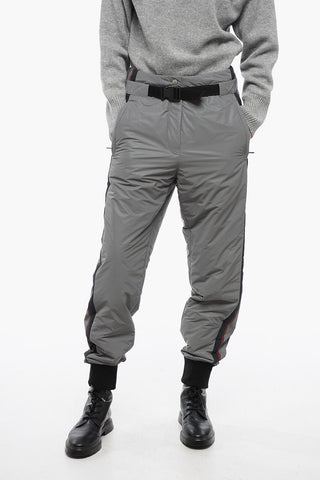 Glittery Ski Pants with Side Logoed Print