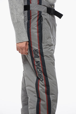Glittery Ski Pants with Side Logoed Print