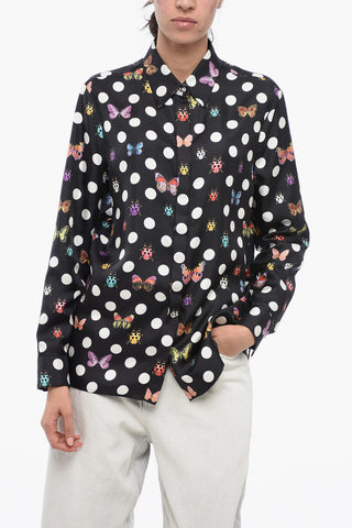 Silk Polka Dot Shirt