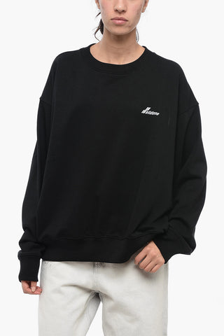 Oversized Cotton OLD SCHOOL Crew-neck UNISEX Sweatshirt
