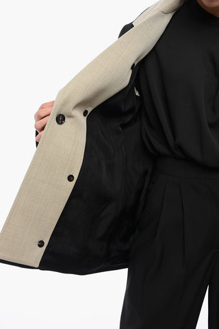 Half-lined Blazer with Contrasting Layer