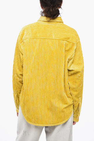 Overshirt Sahariano in Velour a Coste