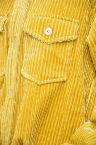 Overshirt Sahariano in Velour a Coste