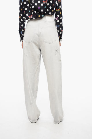 MM6 Jeans Distressed con Patch Ton-sur-ton