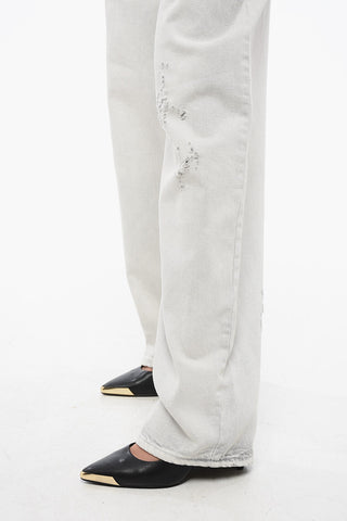MM6 Jeans Distressed con Patch Ton-sur-ton