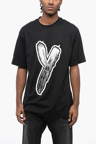Y-3 YOHJI YAMAMOTO T-Shirt Girocollo Oversize Stampata