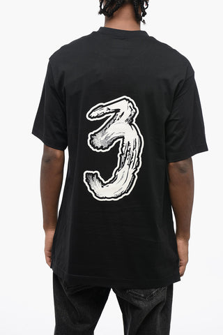 Y-3 YOHJI YAMAMOTO T-Shirt Girocollo Oversize Stampata