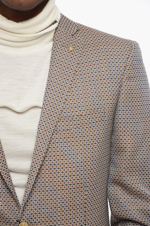 CC COLLECTION Blazer Semifoderato con Motivo Geometrico