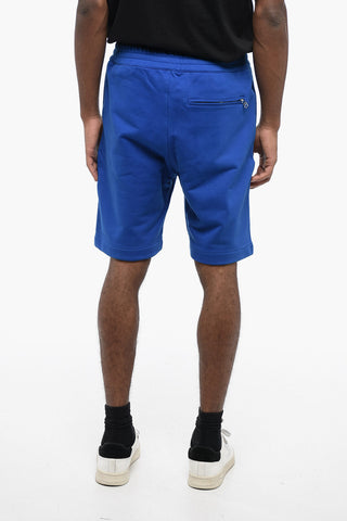 Brushed Cotton Shorts with Embroidered Logo