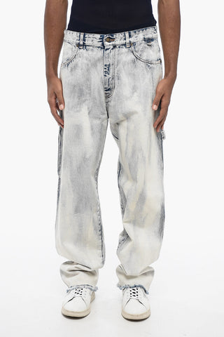 Jeans Bleached Ad Orlo Sfrangiato 23cm