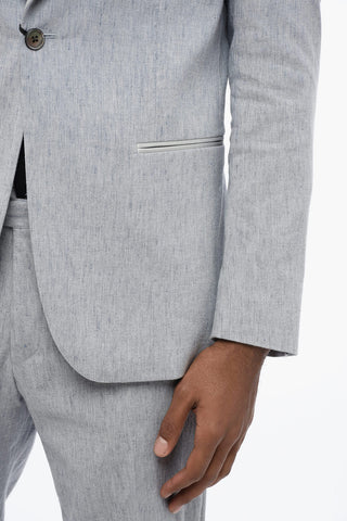 CC COLLECTION Center Vent Peak Lapel 1-Button Suit