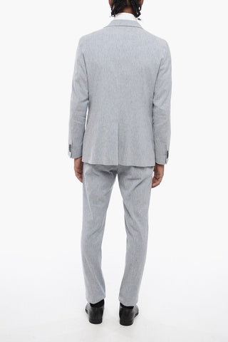 CC COLLECTION Center Vent Peak Lapel 1-Button Suit