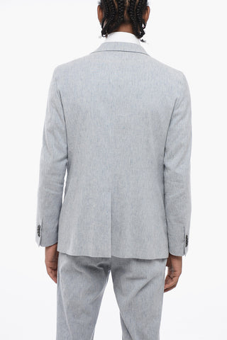 CC COLLECTION Center Vent Peak Lapel 1-Button Suit