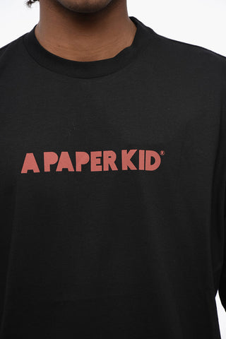 T-shirt Girocollo In cotone con Stampa Logo