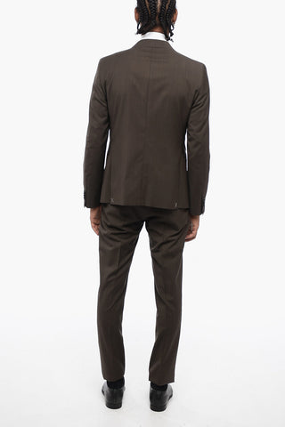 CC COLLECTION District Check Motif Side Vents Notch Lapel RESET 2-Button Suit