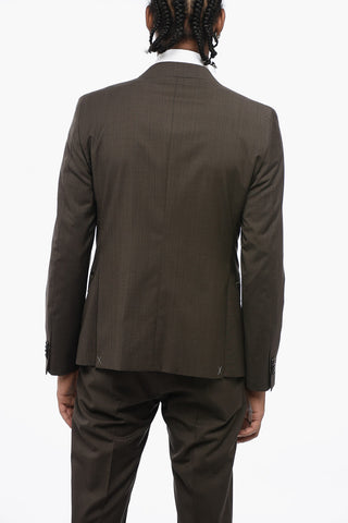 CC COLLECTION District Check Motif Side Vents Notch Lapel RESET 2-Button Suit