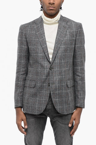 CC COLLECTION District Check RIGHT Linen Blend Blazer