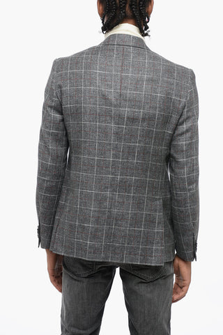 CC COLLECTION District Check RIGHT Linen Blend Blazer