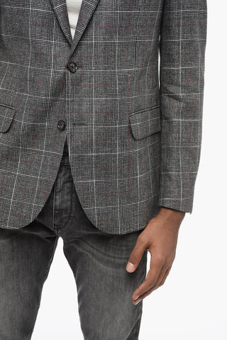 CC COLLECTION District Check RIGHT Linen Blend Blazer