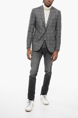 CC COLLECTION District Check RIGHT Linen Blend Blazer