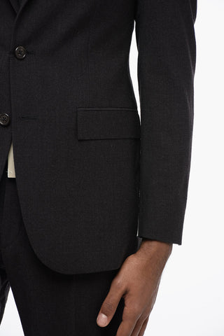 CC COLLECTION Stretch Virgin Wool 2-Button Suit