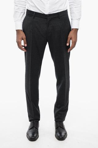 Virgin Wool Blend Chinos Pants