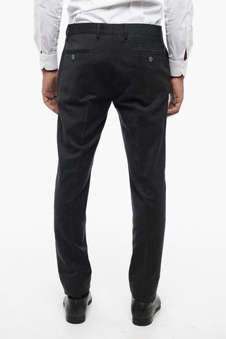 Virgin Wool Blend Chinos Pants