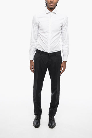 Virgin Wool Blend Chinos Pants