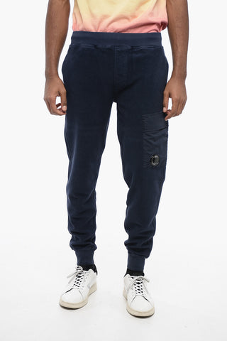 Cotton Cargo Sweatpants with Reversed Design