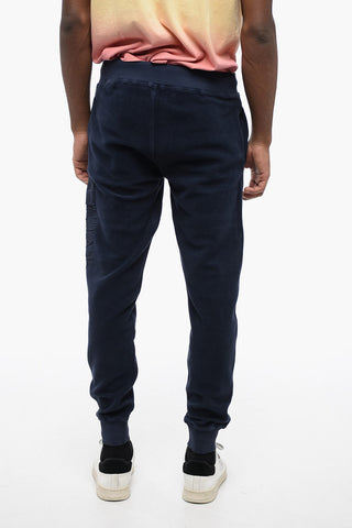 Cotton Cargo Sweatpants with Reversed Design
