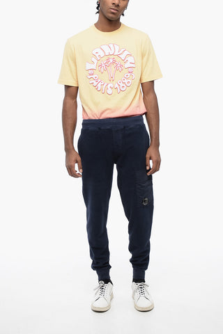Cotton Cargo Sweatpants with Reversed Design