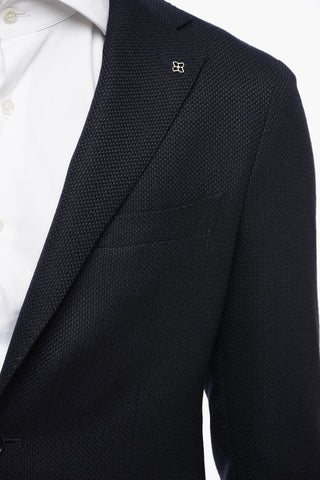 Blazer Semifoderato in Lana Vergine con Rever Classico