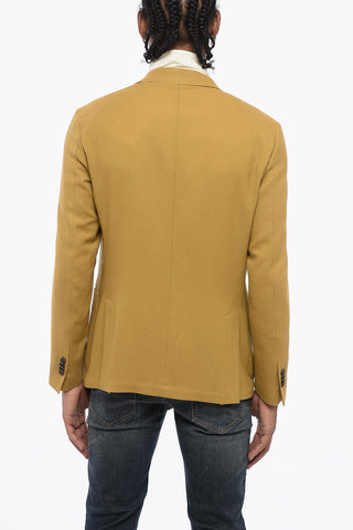 CIRCLE Blazer Sfoderato in Lana Vergine con Tasche a Toppa