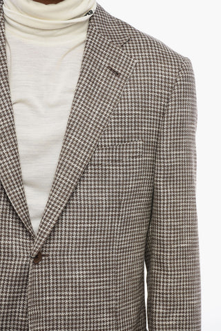 Blazer in Misto Cotone GATE con Motivo Pied de Poule
