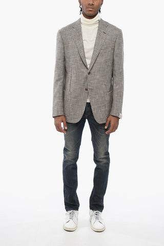Blazer in Misto Cotone GATE con Motivo Pied de Poule