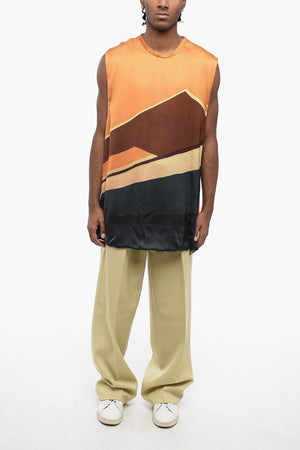 Printed Viscose Tank Top GAS STATION