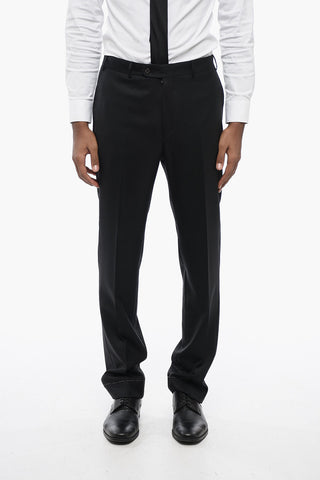 CC COLLECTION Virgin Wool Side Vents Notch Lapel 3-Button Suit