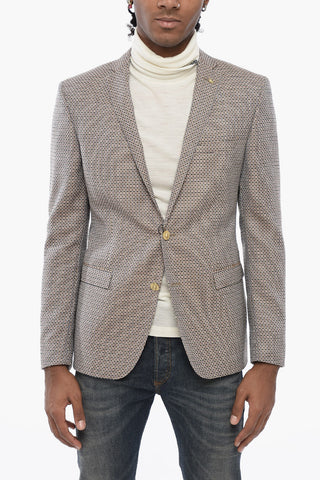 CC COLLECTION Blazer Semifoderato con Motivo Geometrico